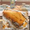 PETTI Artigiani Italiani - Tovaglia Runner Tavolo Moderno Elegante Effetto Marmo Giallo, 100% Made in Italy