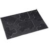 No Label Zerbino in Gomma, per Camper, 60 x 40 cm, Colore: Nero