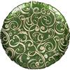 BRANDANI Centrotavola Filo d'oro Vetro Verde/Oro 40 cm.
