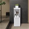 HUOLE Mobile da Bagno, Armadietto da bagno impermeabile, bianco a pavimento, per riporre oggetti per la casa, per WC, camera da letto, cucina, soggiorno, Stile Moderno,80 * 20 * 25cm Bianco
