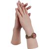 EQAIWUJIE Mano in silicone Lifesize Female Mannequin HandDisplay Jewerly Display Art Sketch con chiodo (A coppia, avorio)