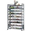 Gaoxianglin Scarpiera a 9 Ripiani, Bambù Scarpiera da Ingresso in Piedi Scarpiera con Rotelle Scarpiera Stretta e Alta, Scaffale Portascarpe Salvaspazio Slim, per Soggiorno Camera da Letto(Color:B,Size:90CM)