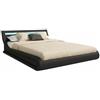 MB Muebles Bonitos, Letto Contenitore Abbattibile Parisina, Legno e Ecoleather, LED RGB, Nero, Per Materasso 160x200cm