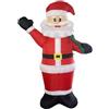 Generic Babbo Natale Gonfiabile - Decorazione da Giardino gonfiata di Babbo Natale con luci a LED Babbo Natale all'aperto | Decorazioni Natalizie per Giardino all'aperto per Esterni, Cortile, giard