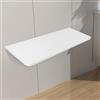 HUOLE Tavolo Pieghevole A Parete, Tavolo Da Pranzo Pieghevole, Scrivania Pieghevole, Piano per Tavolo - 60 * 30 * 1,6 cm - Bianco