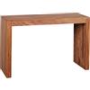 WOHNLING Consolle in Legno massello Sheesham Console scrivania 115 x 40 cm Tavolo di Lavoro in Stile Cottage in Legno Naturale Moderno