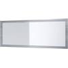 Vladon Specchio Lima, Specchio da Parete con Cornice Moderna, Bianco Lucido (139 x 55 cm)