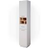 Vicco Mobile bagno alto Beatrice, Bianco, 38 x 190 cm