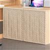 Koncey Tende per Sotto Scrivania, Pannello Tendaggio per Privacy Scrivania, Tenda Modestia Isolante Termico e Antivento per Reception, Scrivanie Studio Studenti, Ufficio Domestico(Beige,W 140 x H 75 CM)