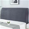 ZCXRYFL Copertura per Testiera per Letto Matrimoniale Singolo, Elastica Universale Copri Testata Letto EcoPelle/Imbottita/Legno/Tessuto Testiera Fodera Protezione Decorazione Antipolvere(110-135cm,Gray2)