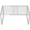 Generic Organizer impilabile per armadio - Divisori in metallo allungabili per scarpiera, cucina e bagno, scaffale salvaspazio per casa, studenti, ufficio e famiglie (bianco)
