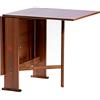 Liberoshopping Tavolo da pranzo richiudibile in legno 136x74 cm salvaspazio SUSANNA (Noce)