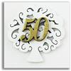 DLM Bombiniere DLM-27586 (Kit 12 Pezzi) Calamita Magnete Albero della Vita Nozze 50 Anniversario in Legno Segnaposto Confettata Pensierino bomboniera