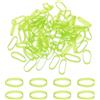 PATIKIL Fasce Elastiche in Silicone per Cavi 1.4, 200 Pz Fasce Elastiche Piatte per Articoli da Ufficio Casa Avvolgimento Cavi, Verde