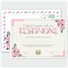 GHIBLI Certificato Attestato vuoi essere la mia testimone di nozze Idea Originale Personalizzato compilabile con nome data firma