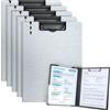 URbantin A4 Portablocco,5 Pezzi Portablocco,Grigio | Portablocco con Pinza,Portablocco con Ferma Documenti,Clipboard
