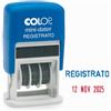 COLOP Timbro Mini Dater S160/L1 Datario + REGISTRATO - 4 mm - autoinchiostrante - Colop