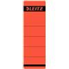 Leitz 1642 - Targhette per raccoglitori standard, autoadesive, corte, larghe (rosso, 50 pezzi)