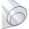 Zorplex Sottomano da Scrivania Opaco 80x40x0.15cm, Grande Tappetino in PVC Antiscivolo e Impermeabile, Copertura Protettiva Anti-graffio Resistente al Calore per Tavolo da Ufficio (M 80 x 40cm)