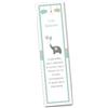PRINTSERVIS 30 Segna libro per festa Battesimo personalizzabile 40x150 stampato su cartoncino 300gr per bimbo/a pronto per l'utilizzo e facile da compilare (Elefante Turchese)