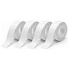 Diconu 4pcs Etichette Adesive Stampante 15mm x 4m per Phomemo D30/D35/Q30/Q30S MARKLIFE P11/P12/P15 VRETTI HP3/HP4 Qutie P15 P12 Q2 HP1 HP4 D32 D35, 15mm x 4m Etichette Termiche Impermeabili