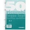 Blasetti LOOSE LEAF - FEUILLES MOBILES - FOGLI DI RICAMBIO PICCOLI A5 - FOGLI BIANCHI 1 RIGO 80GR 50 FOGLI BLASETTI -