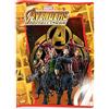 Alixo Pack 4 Quaderni Avengers Infinity War - Formato A4, Rigatura 5M, Quadretti 5mm senza margine per scuola Elementare, Carta 80Gr