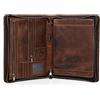 Hiram, Padfolio, cartella business multifunzione fatta a mano in pelle italiana per iPad Pro 11, con porta blocco per appunti, organizzatore in stile vintage per conferenze e lavoro