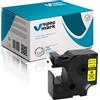 Specmark compatibile con DYMO D1 6 - 24 mm tutti i colori per stampante LM Label-Manager LP Label-Point LW Label-Writer DUO 24 mm Nastro con stampa giallo/nero