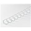 r&b Laminiersysteme R & B 23rm79-ws spirali metalliche 23 anelli, 7.9 mm, divisione 5/16 pollici, 2: 1, 100 pezzi, bianco