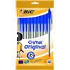 BIC - Penna a sfera Cristal Medium, 1 mm, confezione da 10 pezzi, colore: Blu