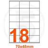 Memotak Etichette autoadesive memotak scatola 100 fogli (70 x 48 1800 etichette per scatola)