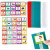 Gitekain Calendario visivo per bambini Tabella di routine mattutina di dormire, planner da parete con 60 carte