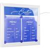 Danieli - Bacheca Magnetica con Anta Chiusura a Libro con Chiave da Muro - Bacheca per esterno con Pannellino Personalizzabile (2x A4 LED)