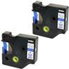 PRESTIGE CARTRIDGE 2x Nastro per Etichette compatibile per Dymo 45014 S0720540 Blu su Bianco 12mm x 7m per DYMO LabelManager 160 210D 220P 260P 280 360D 420P 500TS PnP MobileLabeler LabelPoint LabelWriter 450 Duo