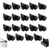 UtySty Confezione da 20 guide per armadietti, clip per appendere file rail clip end supporto supporto staffa per cassetto da 1/2 pollici laterale appeso cartelle cartelle cartelle archivio