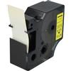 vhbw Cassetta nastro compatibile con Dymo LabelManager 400, 450D, 450, 500TS, 500, 300 etichettatrice 7m x 24 mm nero su giallo