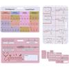 Generico Scheda Ekg - Schede Di Riferimento Per Badge Infermiere, Di Riferimento Ecg In 3 Pezzi | Set Di Carte Mediche Ideale Per Studenti Di Medicina E Infermieristica, Cliniche Di Telemetria Parame