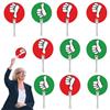 Bvizyelck Palette per pollici, palette Sì No,Segno di voto per l'aula - 10 pezzi Sì No Pagaie Segni per aula Votazione Verde Vero Falso Pagaie Insegnante Aula Forniture per eventi Segni di