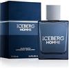ICEBERG Homme - Eau de Toilette 100 ml, Profumo da Uomo dalle Note Fougère, Agrumate e Legnose, Lussuoso Flacone in Vetro Blu, Design Minimalista e Rettangolare