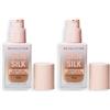 Revolution Beauty London Makeup Revolution, Skin Silk Serum Foundation, Light to Medium Coverage, Contains Hyaluronic Acid, F12.5, 23ml (Confezione da 2)