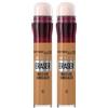 Maybelline L'Oréal Correttore occhi antietà istantaneo, correttore occhiaie e imperfezioni, formula ultra sfumabile, 10 caramello (Confezione da 2)