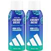 adidas Vibes Energy Drive Deodorante Spray All-Over per il corpo, 150ml (Confezione da 2)