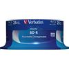 Verbatim Blue-Ray Disc Verbatim 1x25 25GB 6x Speed Datalife No-ID Cakebox [43837]