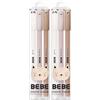 Interdruk Penna cancellabile, con tema animale, con gomma, inchiostro blu, panda + gatto + orso, set da 3 (Confezione da 2)