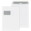 ÖKI Buste formato C4, 10 pezzi, con striscia adesiva, finestra sinistra, 229 x 324 mm, 90 g, colore: bianco
