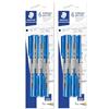 STAEDTLER Medium Stick 430 Penna a sfera, blu, confezione da 12