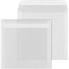 ÖKI Busta trasparente quadrata, 50 pezzi, con striscia adesiva, 220 x 220 mm, 100 g, bianco trasparente