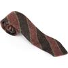 Suitsupply Uomo Cravatta ~150 X 8 CM Marrone a Righe Melange Lana Formale