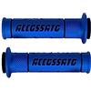 ACCOSSATO Coppia di Manopole In Gomma Bicomponente Blu con Scritta Accossato Nera per Honda CBR 1000 RR Fireblade dal 2006 al 2007 (CC 1000)